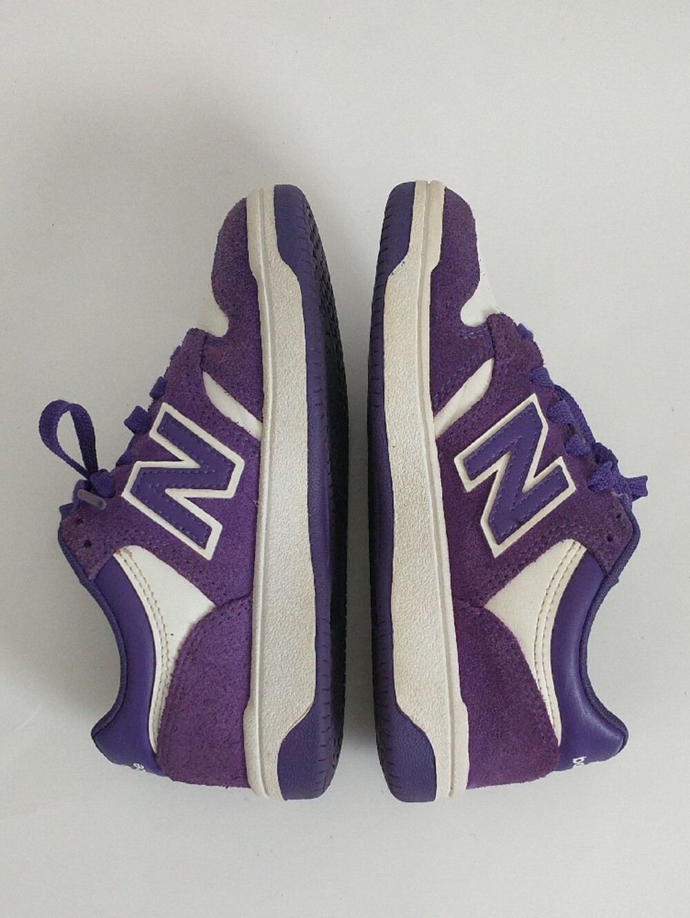 New Balance 480 Kids Purple and White Lace-Up Sneakers. Size 8.5" inch - Picture 5 of 11
